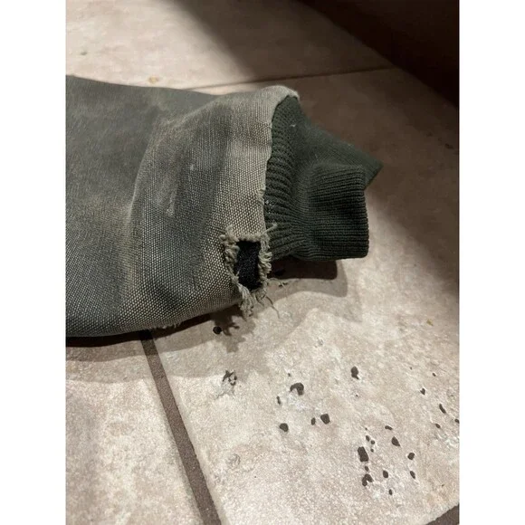 Vintage Carhartt Jacket Mens L J25 MOS Moss Green Distressed Faded Y2K Work - Picture 6 of 8